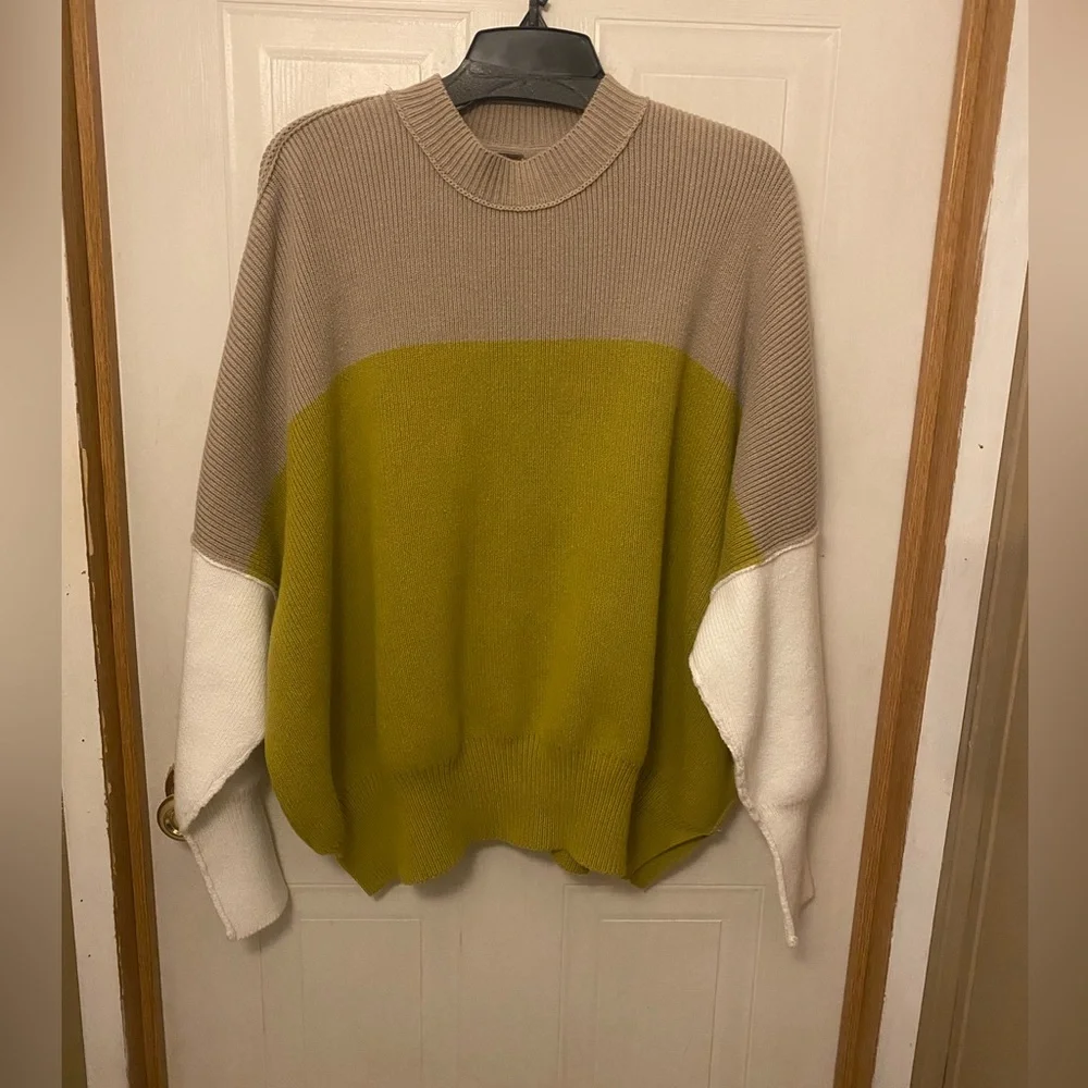 Free People Oversized Easy Street Sweater